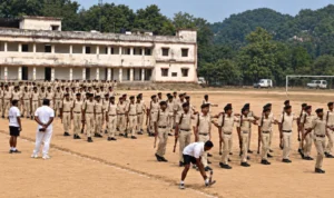 गया पुलिस केंद्र में परेड रिहर्सल, SSP सुशील कुमार के निर्देश पर पुलिसकर्मियों ने किया अभ्यास