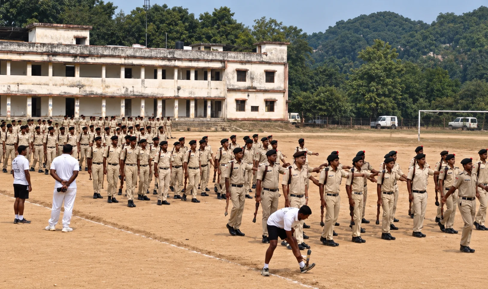 गया पुलिस केंद्र में परेड रिहर्सल, SSP सुशील कुमार के निर्देश पर पुलिसकर्मियों ने किया अभ्यास