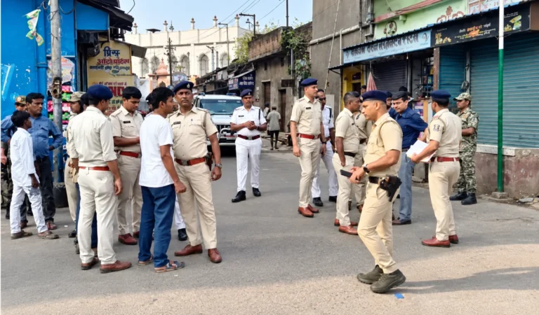 रानीगंज में 8 साल बाद महावीर झंडा अखाड़े के पुराने रूट पर लौटने की उम्मीद, पुलिस अधिकारियों ने किया निरीक्षण
