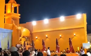 चतरा के गिद्धौर में ठाकुरवाड़ी मंदिर परिसर में भव्य गंगा आरती, दुर्गा पूजा महोत्सव में भक्तिमय हुआ माहौल