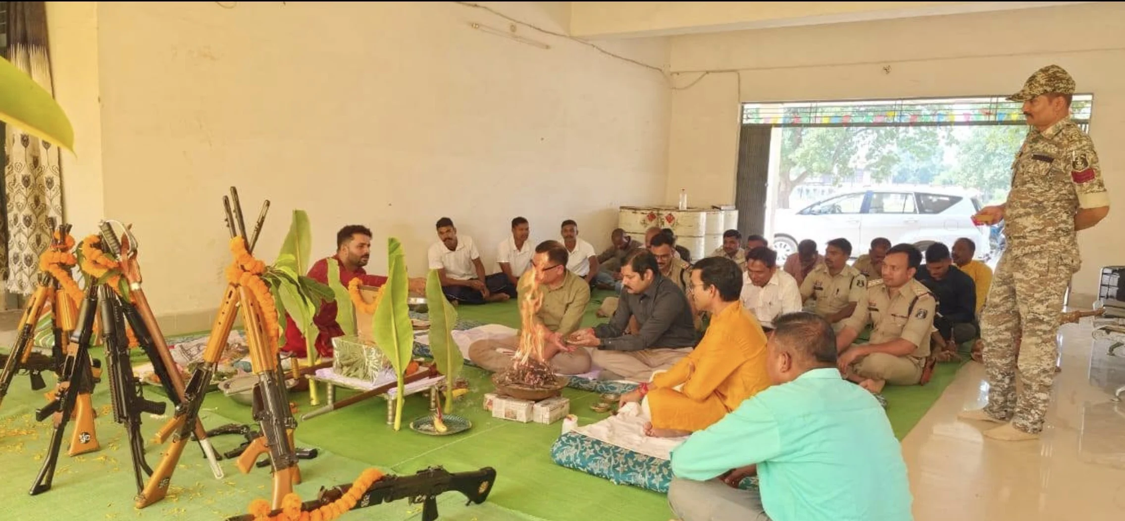 गौरेला-पेंड्रा-मरवाही में विजयादशमी पर शस्त्र पूजन, एसपी मनोज कुमार खिलारी ने जिलेवासियों को दी शुभकामनाएं