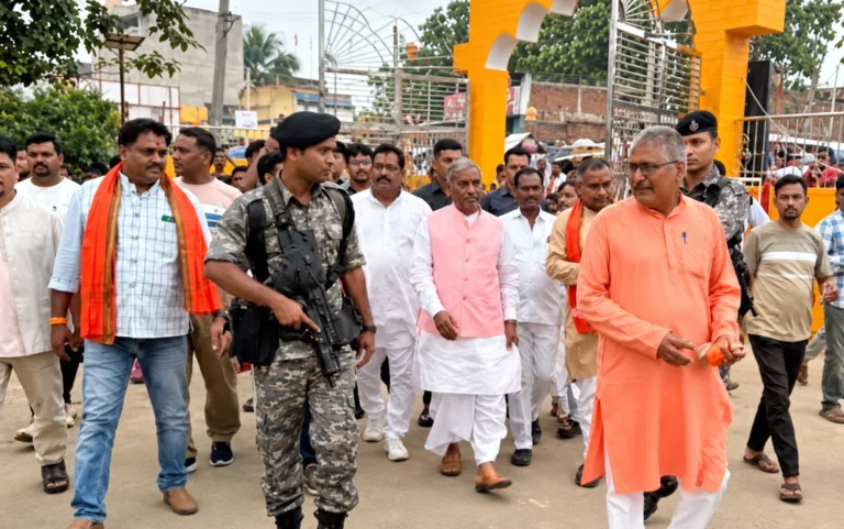 गावां में पूजा पंडालों में पहुंचे बाबूलाल मरांडी, मां दुर्गा के दर्शन कर क्षेत्र की सुख-समृद्धि की कामना की