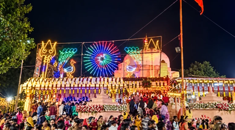 बड़वानी: शारदीय नवरात्र में अंजड़ के नगरी माता मंदिर में उमड़ा जनसैलाब, रोशनी और गरबा से भक्तिमय हुआ माहौल